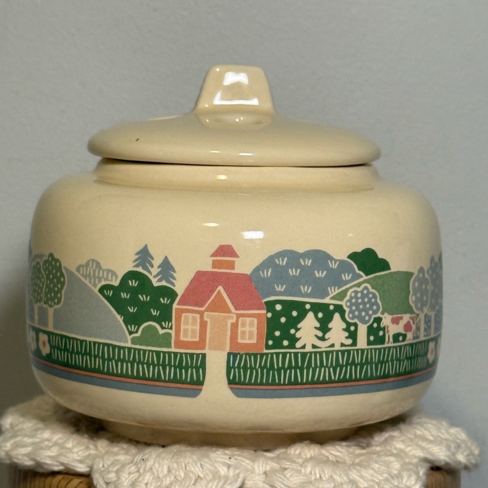 Vintage baking powder dish